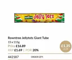 Musgrave MarketPlace Rowntree Jellytots Giant Tube offer