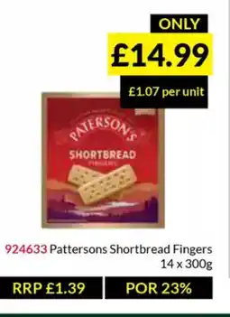 Musgrave MarketPlace Pattersons Shortbread Fingers offer