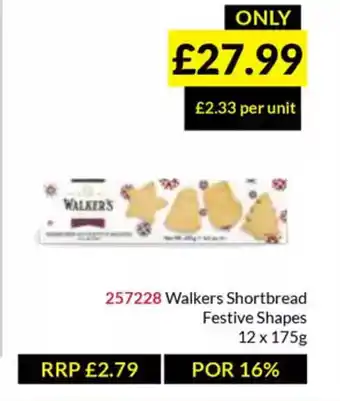 Musgrave MarketPlace Walkers Shortbread Festive Shapes offer