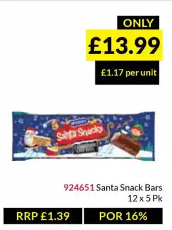 Musgrave MarketPlace Santa Snack Bars offer