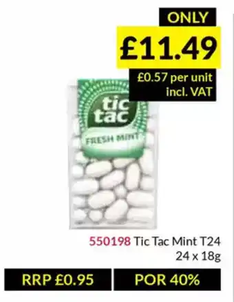 Musgrave MarketPlace Tic Tac Mint T24 offer