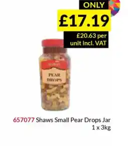 Musgrave MarketPlace Shaws Small Pear Drops Jar offer