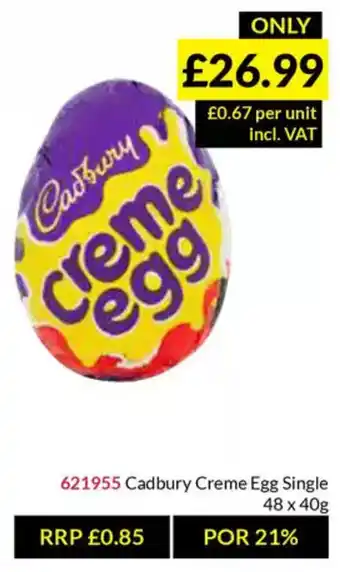 Musgrave MarketPlace Cadbury Creme Egg Single offer