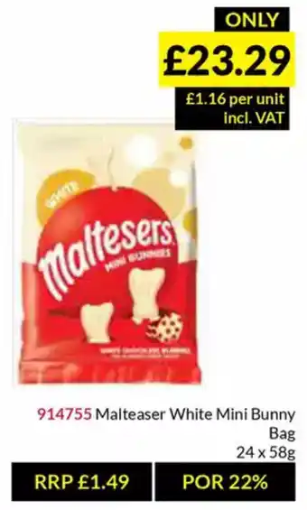 Musgrave MarketPlace Malteaser White Mini Bunny Bag offer