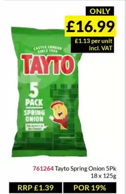 Musgrave MarketPlace Tayto Spring Onion 5Pk offer