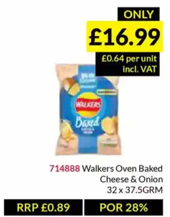 Musgrave MarketPlace Walkers Oven Baked Cheese & Onion offer