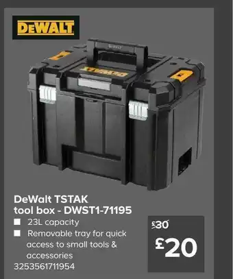 Dewalt Tstak Tool Box Dwst1-71195