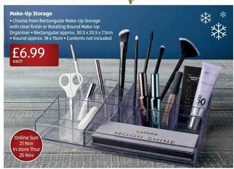 Aldi Make-up Storage offer