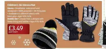 Children's Ski Gloves Hat