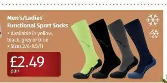 Aldi Men's Ladies' Functional Sport Socks offer