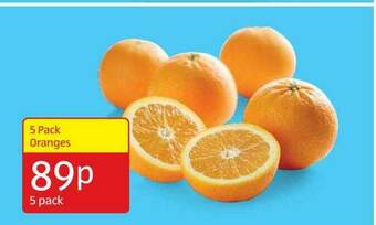 Aldi 5 Pack Oranges offer