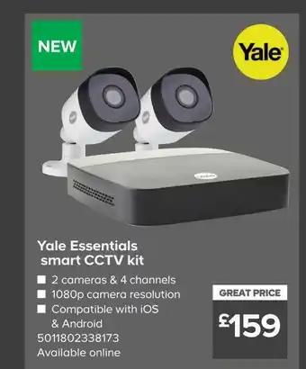 TradePoint Yale Essentials Smart Cctv Kit offer