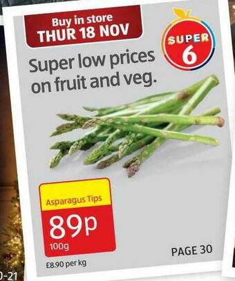 Aldi Asparagus Tips offer