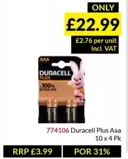 Musgrave MarketPlace Duracell Plus Aaa offer