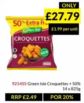 Musgrave MarketPlace Green Isle Croquettes + 50% offer