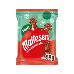 Sainsbury's Maltesers Reindeer Chocolate Christmas Mint Mini Treats Bag 59g offer