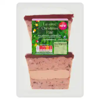 Sainsbury's Sainsbury's Layered Christmas Pate 160g offer