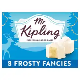 Iceland Mr Kipling Christmas Frosty French Fancies Cakes x8 offer