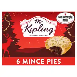 Iceland Mr Kipling 6 Deep Filled Mince Pies offer