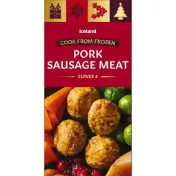 Iceland Iceland Pork Sausage Meat 400g offer
