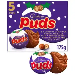 Iceland Cadbury Milk Chocolate Puds 5 Pack Multipack 175g offer