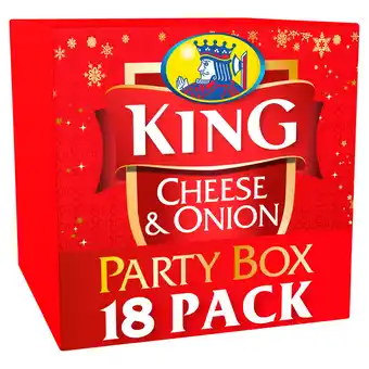 Iceland King Merry Christmas Cheese & Onion Flavour Potato Crisps 18 x 25g offer