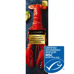 Iceland Iceland Luxury Ultimate Extra Large Whole Cooked Lobster 550g offer