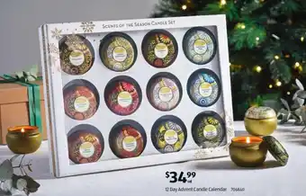 Aldi 12 Day Advent Candle Calender offer
