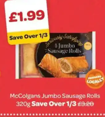 Spar MCCOLGANS Jumbo Sausage Rolls offer