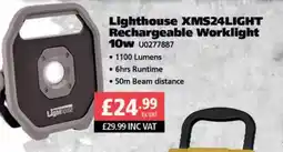 Lighthouse XMS24LIGHT Rechargeable Worklight 10w