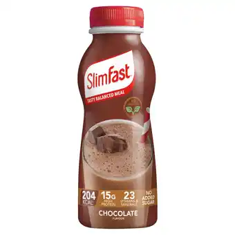 Morrisons Slim-Fast Milkshake Bottle Chocolate 325Ml offer