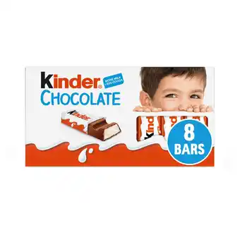 Morrisons Kinder Milk Chocolate Snack Bars 8 Pack offer