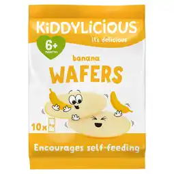 Morrisons Kiddylicious Banana Maxi Wafers Baby Snacks offer