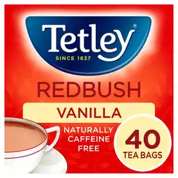 Morrisons Tetley Redbush Vanilla 40 Tea Bags offer