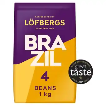 Morrisons Lofbergs Single Origin Brazil Whole Coffee Beans offer