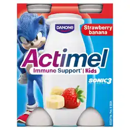 Morrisons Actimel Kids Strawberry & Banana Yogurt Drinks offer