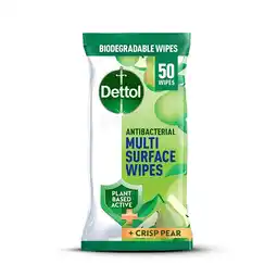 Morrisons Dettol Tru Clean Antibacterial Wipes Crisp Pear Wipes offer