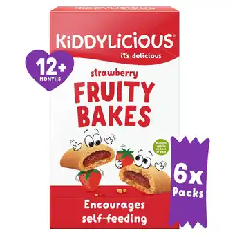 Morrisons Kiddylicious Strawberry Fruity Bakes Baby Snacks offer