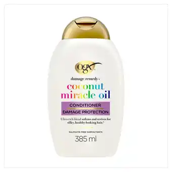 Morrisons Ogx Damage Remedy + Coconut Miracle Oil Conditioner offer