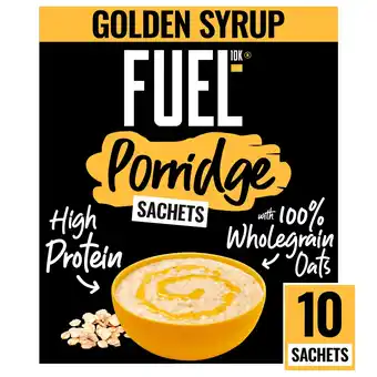 Morrisons FUEL 10K Golden Syrup Protein Porridge Oat Cereal Sachets offer