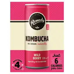 Morrisons Remedy Kombucha Wild Berry offer