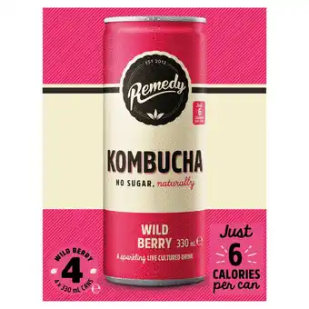 Morrisons Remedy Kombucha Wild Berry offer
