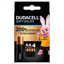 Morrisons Duracell Optimum AA Alkaline Batteries LR6 offer