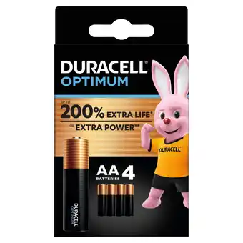 Morrisons Duracell Optimum AA Alkaline Batteries LR6 offer