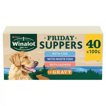 Morrisons Winalot Friday Suppers Mixed Variety Fish In Gravy Wet Dog Food offer