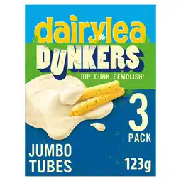 Iceland Dairylea Dunkers Jumbo Tubes Cheese Snacks 3 x 41g (123g) offer