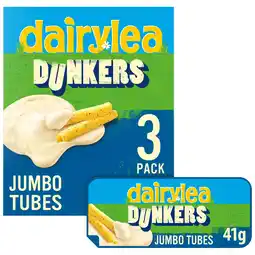 Iceland Dairylea Dunkers Jumbo Tubes Cheese Snacks 3 x 41g (123g) offer