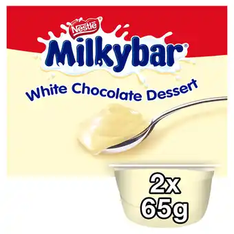 Iceland Milkybar White Chocolate Dessert 2 x 65g offer