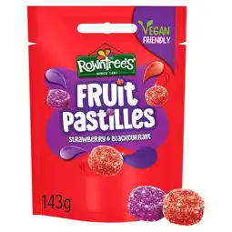 Morrisons Rowntree's Fruit Pastilles Strawberry & Blackcurrant Sweets Sharing Bag offer