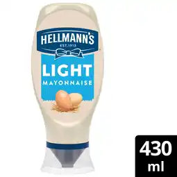 Iceland Hellmann's Condiment Light Mayonnaise 430 ml offer